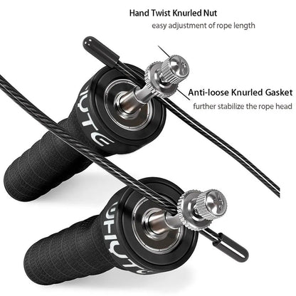 Cuerda de velocidad para saltos; Con agarre antideslizante