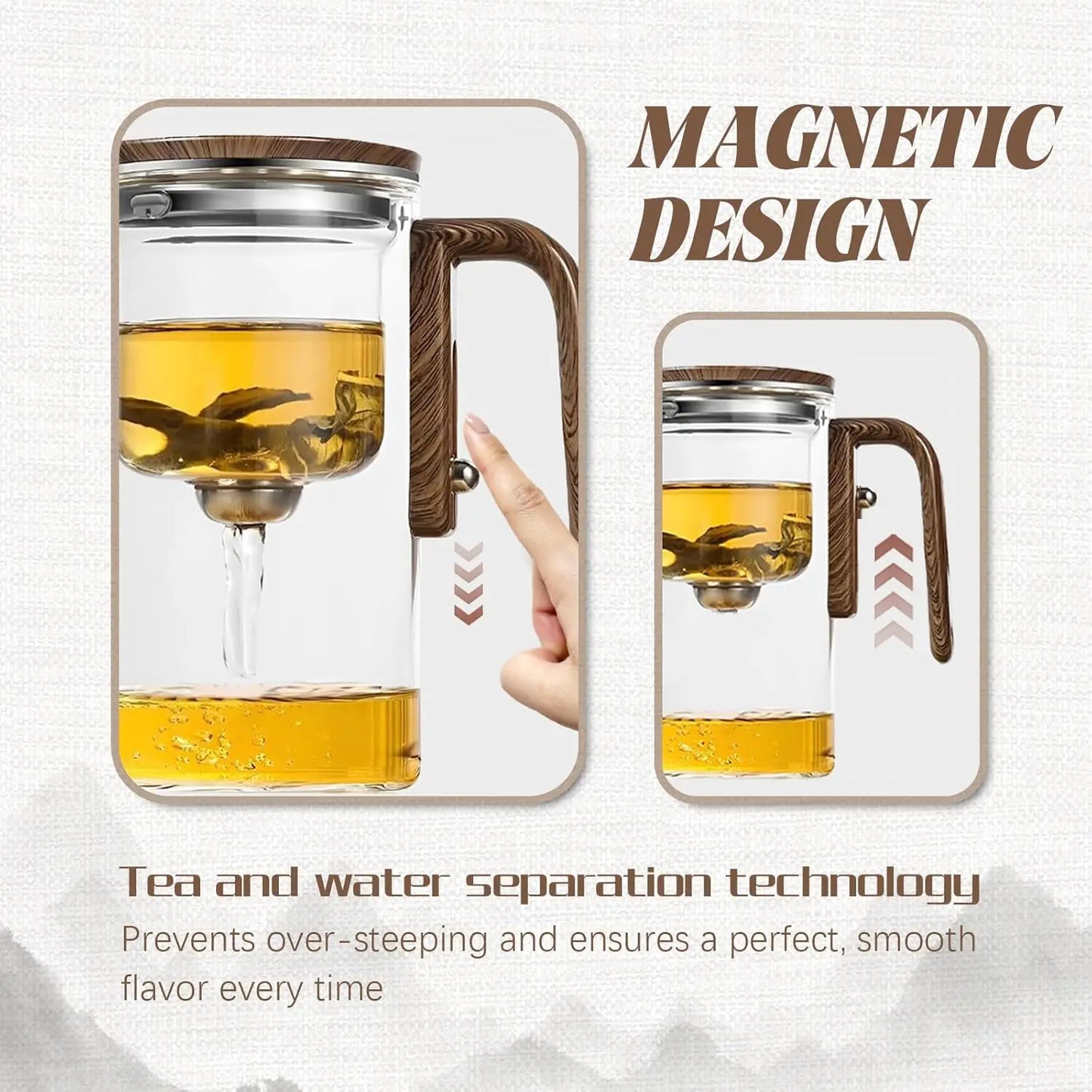 Tetera de Vidrio con Filtro Automático | Donde la Belleza se Sirve Caliente