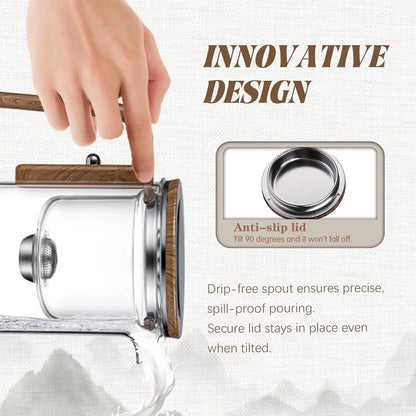 Tetera de Vidrio con Filtro Automático | Donde la Belleza se Sirve Caliente