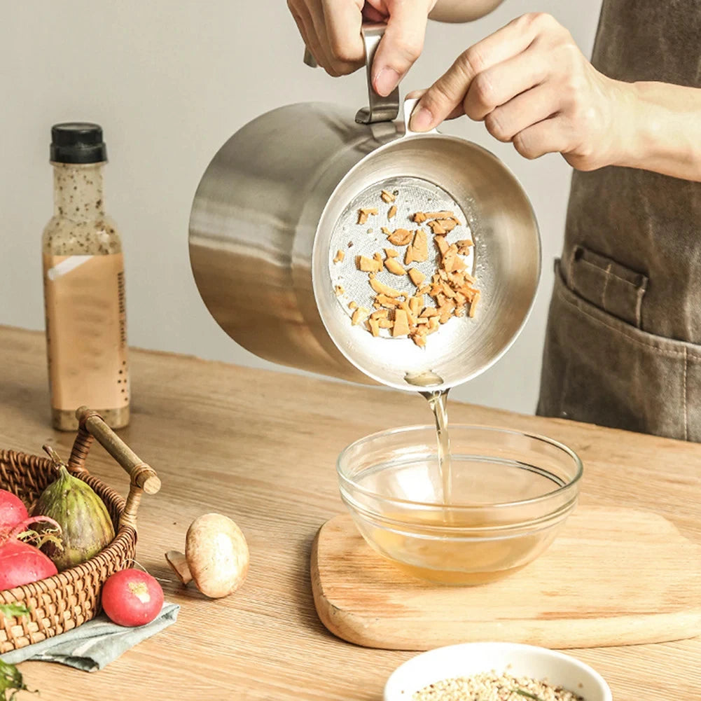 Olla Freidora de Acero Inoxidable con Canasta y Filtro de Aceite