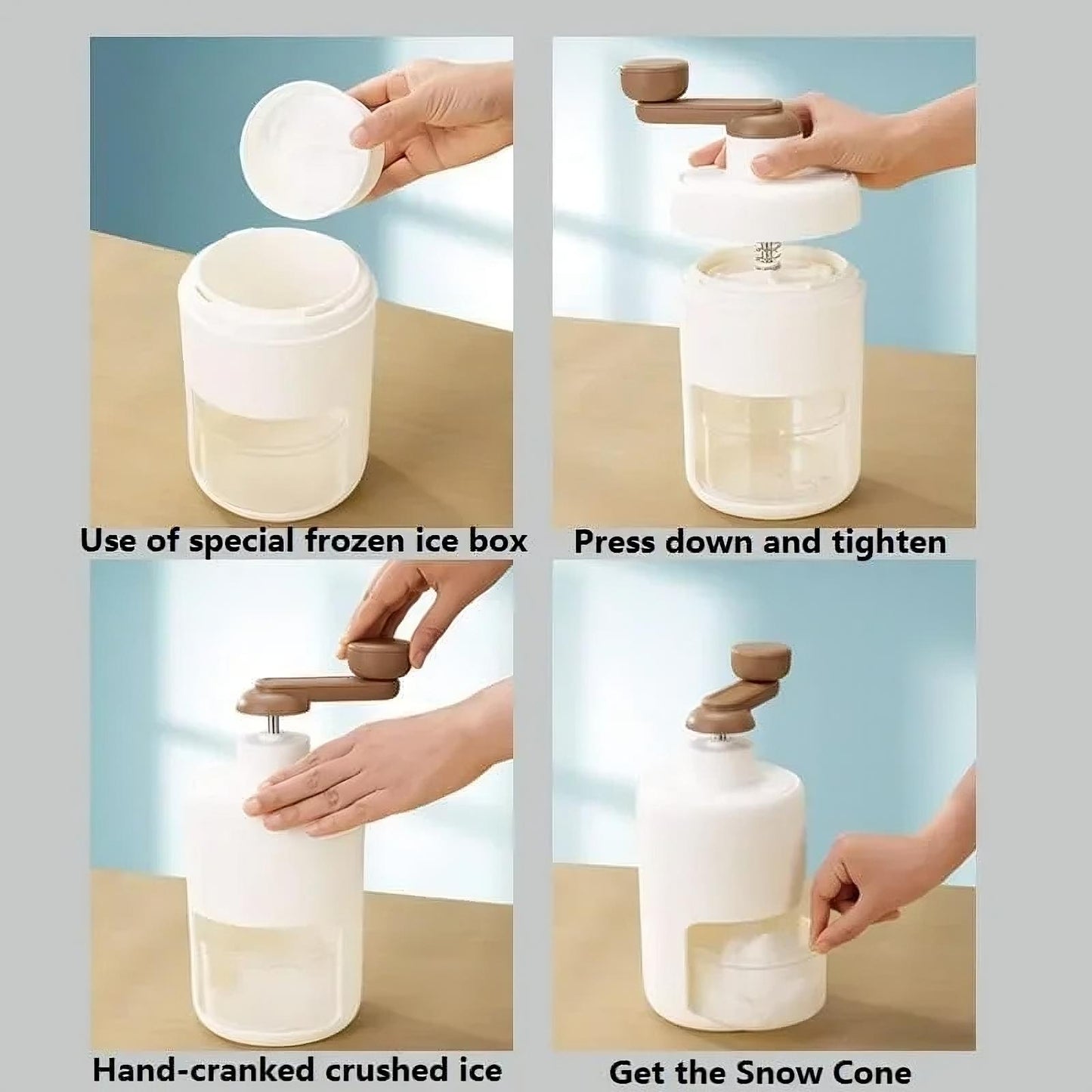 Máquina Manual para Hacer Yun Yun | Ice Crusher Slushie Maker