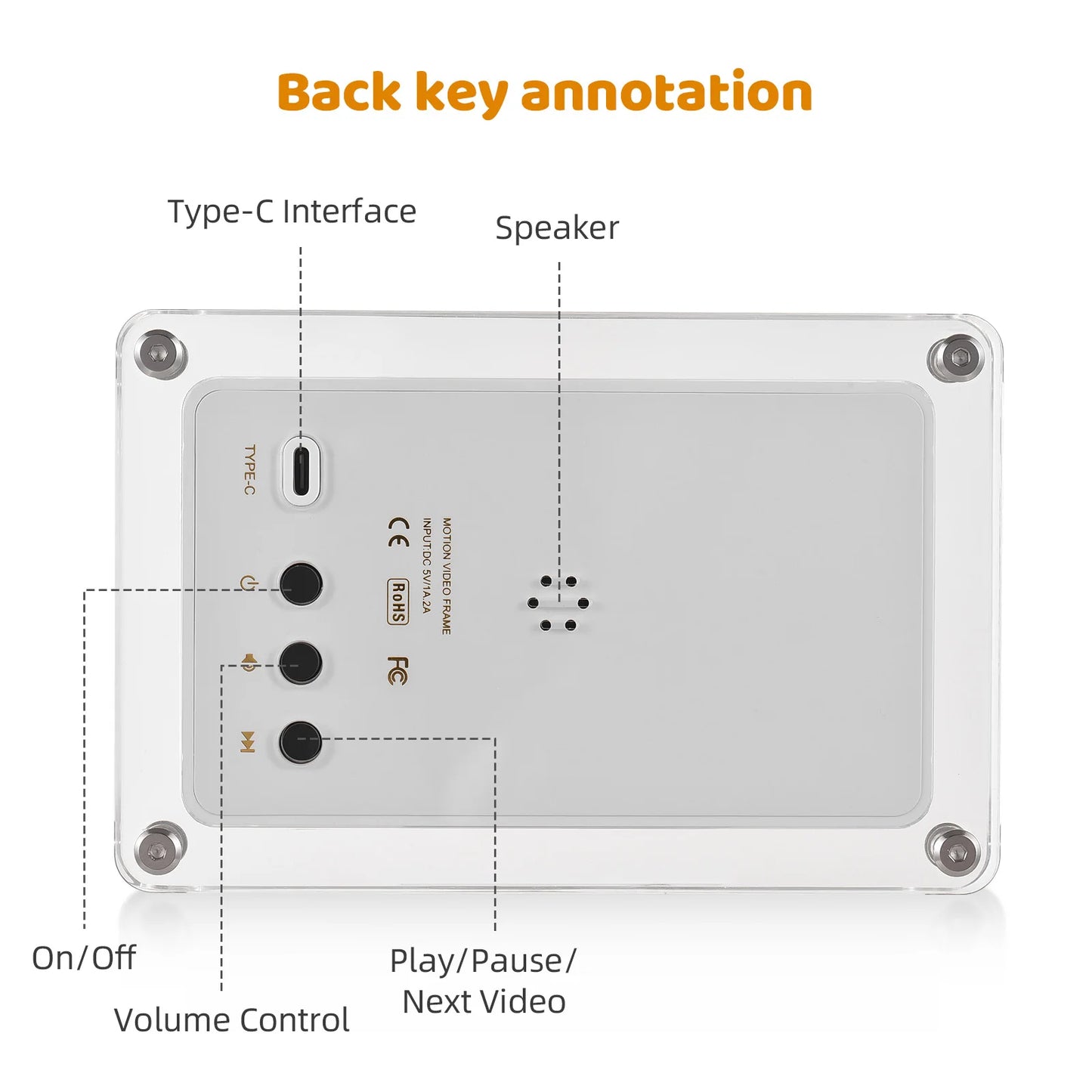 Portarretrato Digital de Acrílico | Donde los Recuerdos Nunca se Apagan