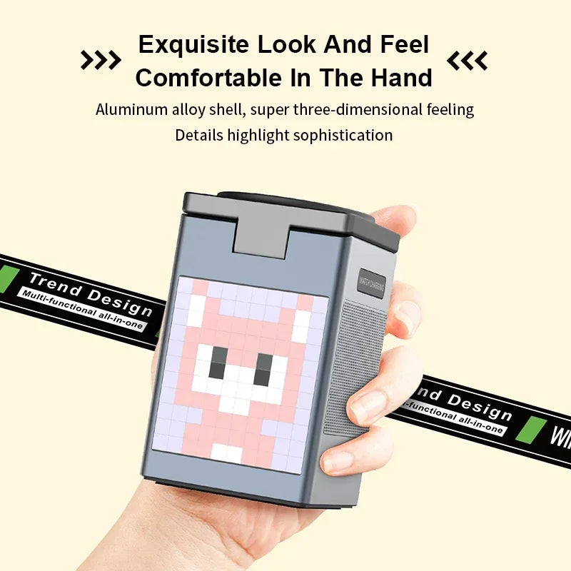 Estación Magnética 6 en 1 con Cargador, Bocina y Luz | Todo en un Solo Espacio