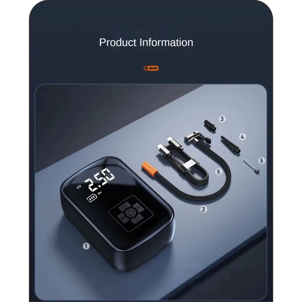 Bomba de Aire Inalámbrica para Gomas | Compacta, Potente y Siempre Lista