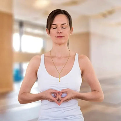 Collar de Respiración Consciente en Acero Inoxidable