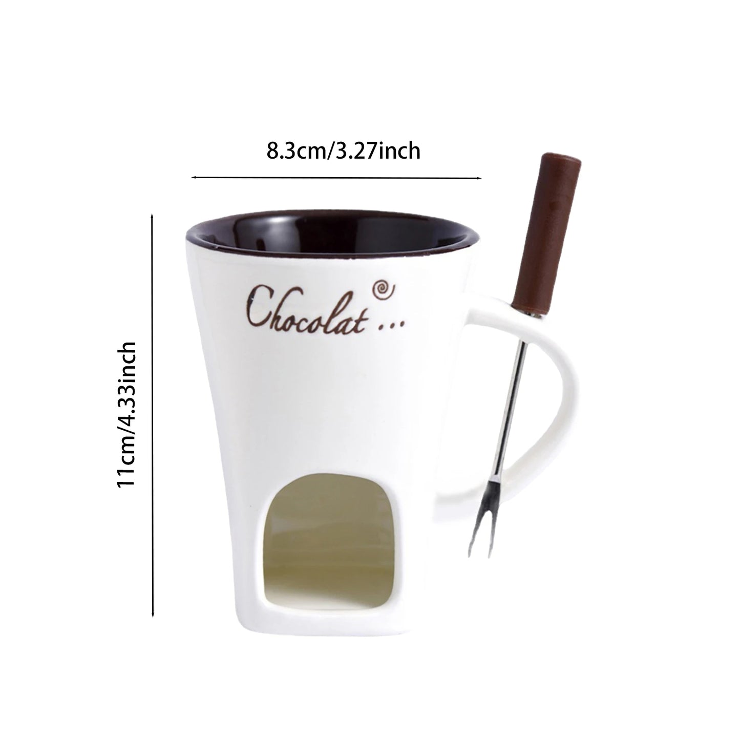 Taza de Fondue de Cerámica – 130 ml