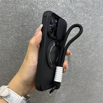 Estuche Antigolpes con Cubierta Deslizante para Cámara |Protección Total y Estilo MagSafe