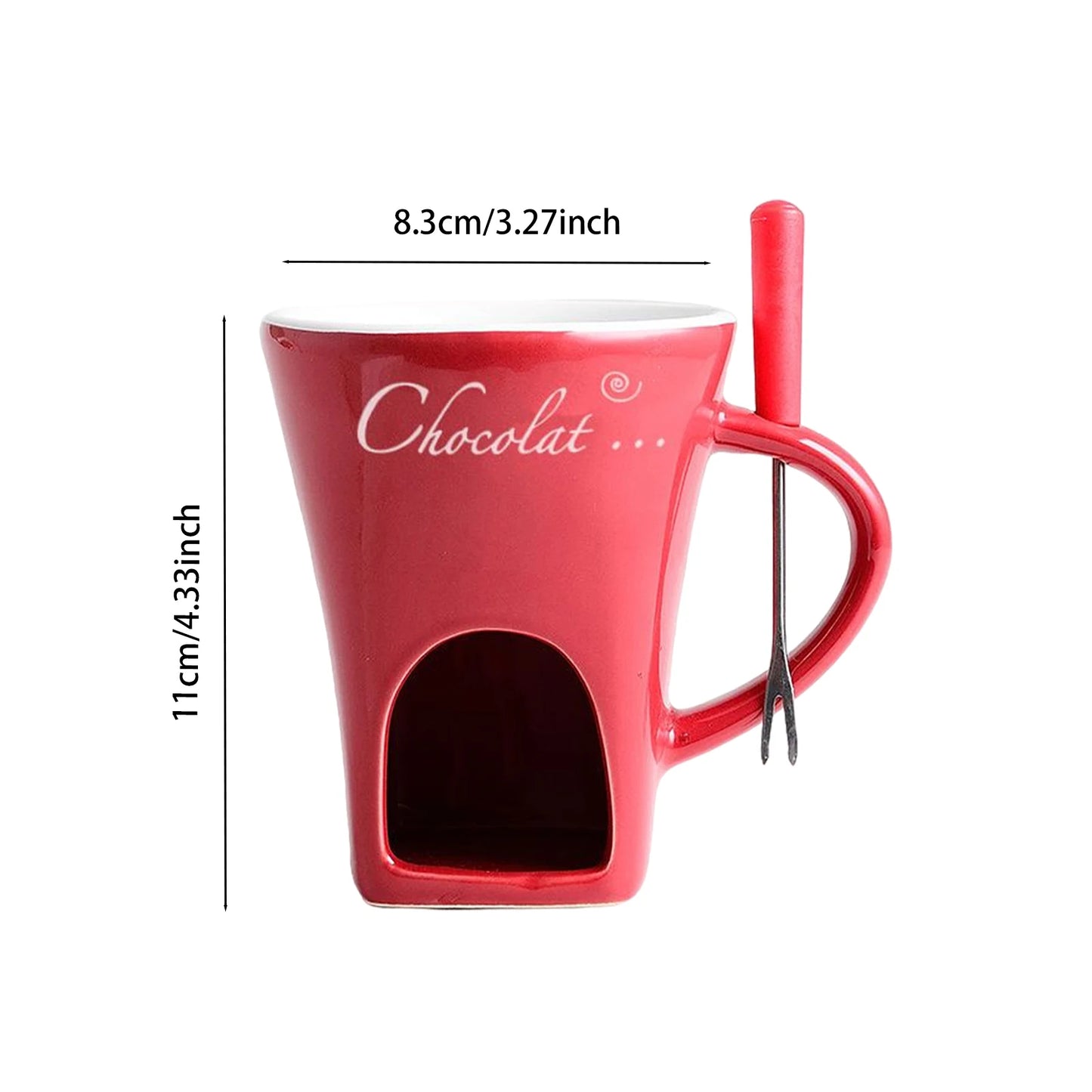 Taza de Fondue de Cerámica – 130 ml