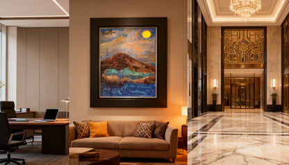 🖼️ Marina Abstracta – Elsa Núñez (24x20, Técnica Mixta)