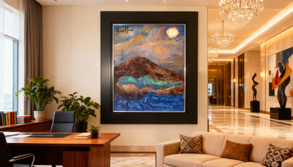 🖼️ Marina Abstracta – Elsa Núñez (24x20, Técnica Mixta)