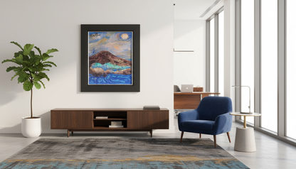 🖼️ Marina Abstracta – Elsa Núñez (24x20, Técnica Mixta)