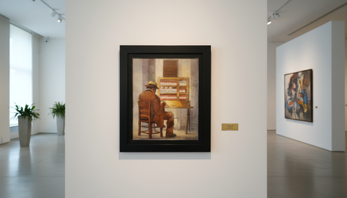 El tabaquero | óleo sobre lienzo de Fernely Ferreira (25x35")